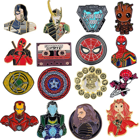 Broches personajes de Marvel (variación)