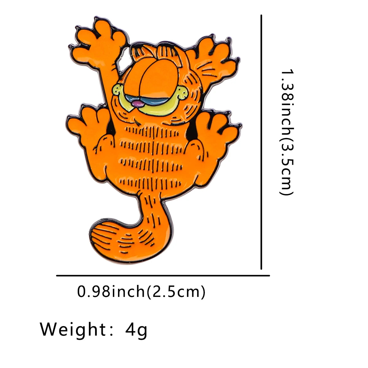 Broche gato Garfield