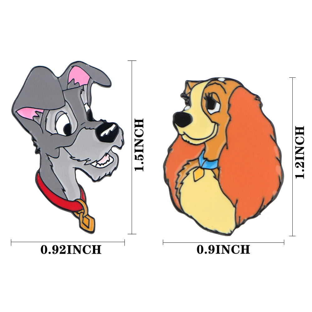 Broches mútiples personajes cartoon Disney