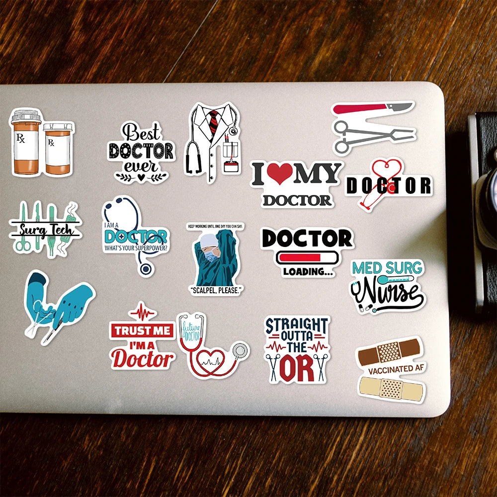 Stickers medicina (50 unidades)