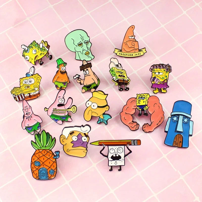 Broches Bob Esponja/ PINS/ Personal de salud/ Regalos – RINCONCITO SALUD